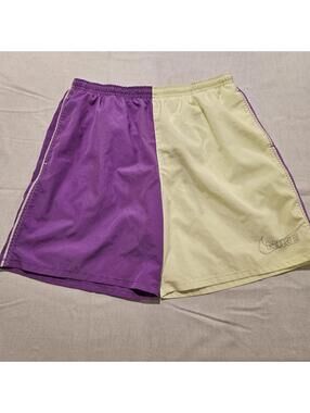 Nike Men's Size L Purple And Yellow Volleyball Shorts